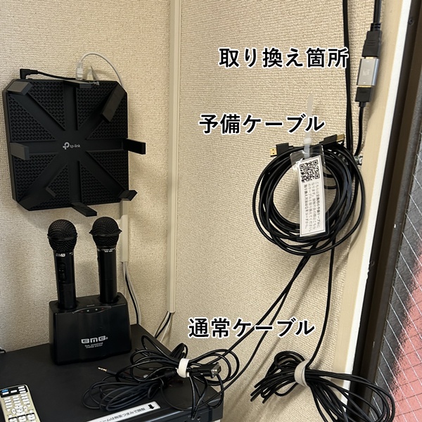 Dケーブル交換方法